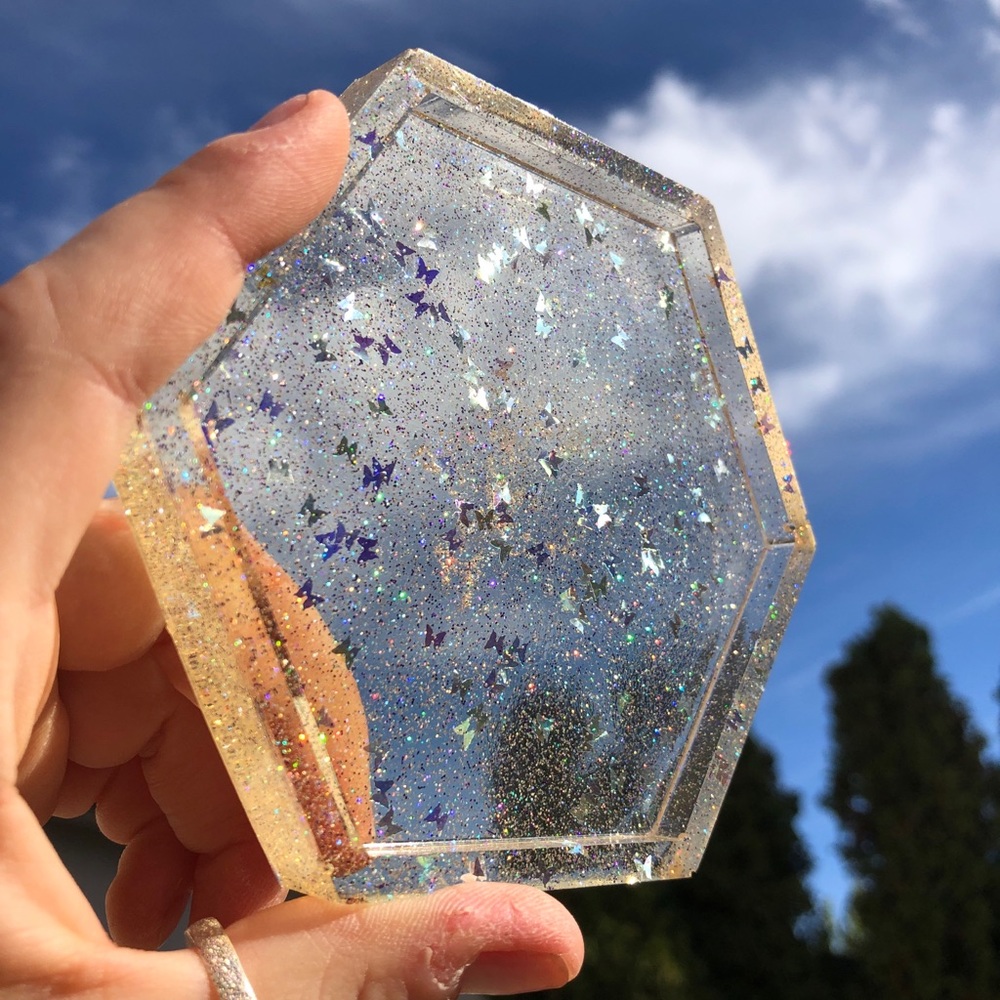 Resin coaster